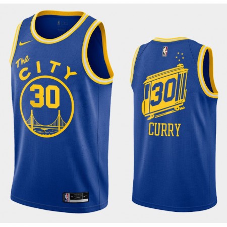 Män Golden State Warriors Tröja Stephen Curry 30 2020-2021 Nike Hardwood Classics Swingman